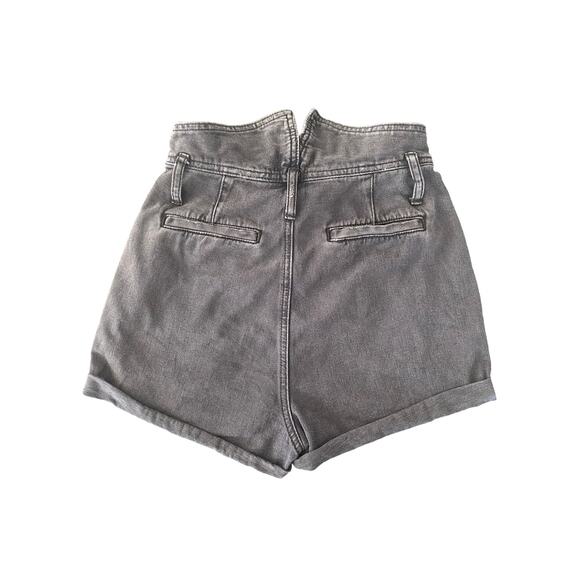 URBAN OUTFITTERS BDG BLACK HIGH WAIST FOLDOVER SHORTS SIZE 24 - Picture 6 of 7